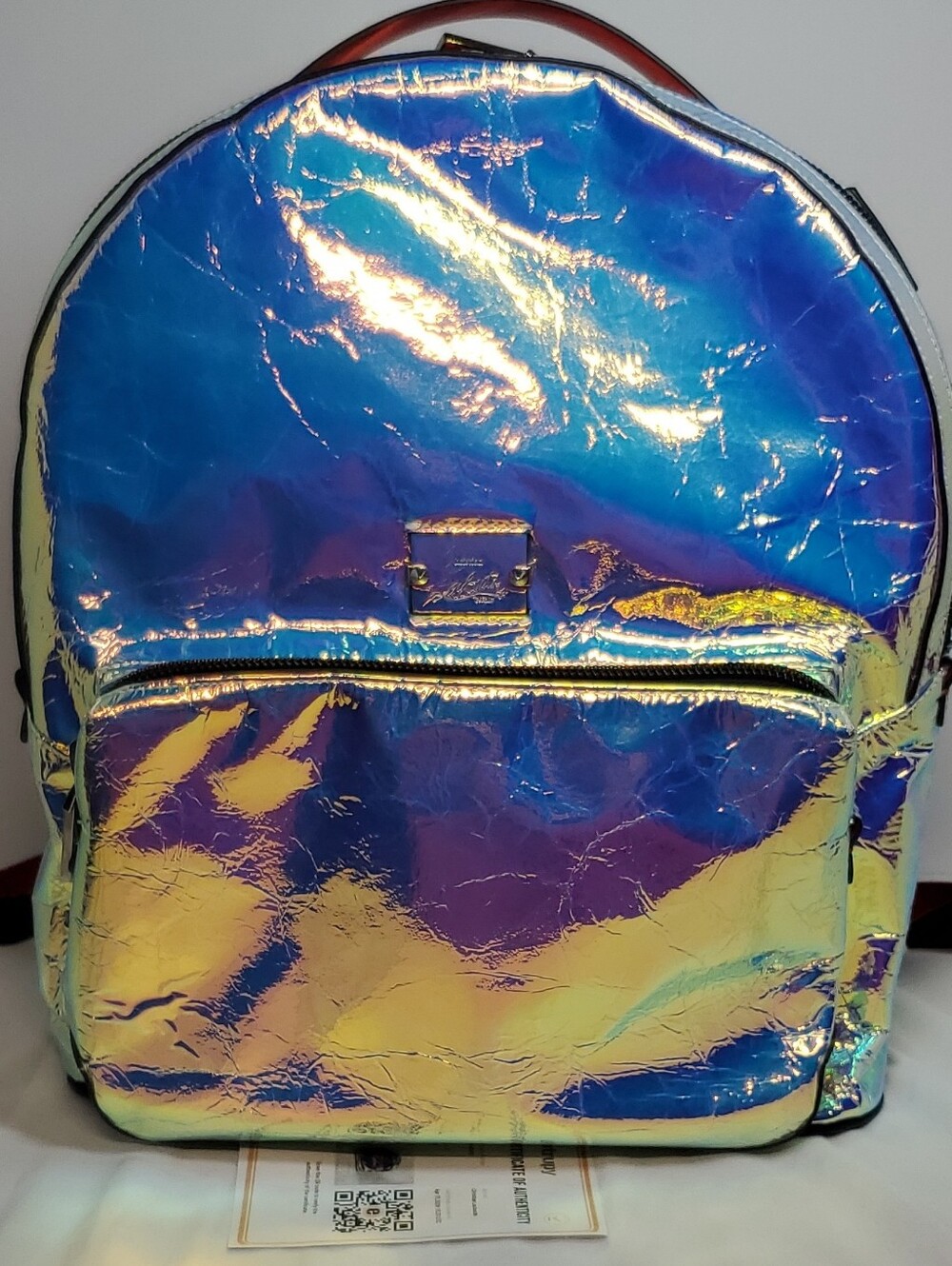 !!RARE!! Authentic Christian Louboutin Iridescent Holographic Backpack